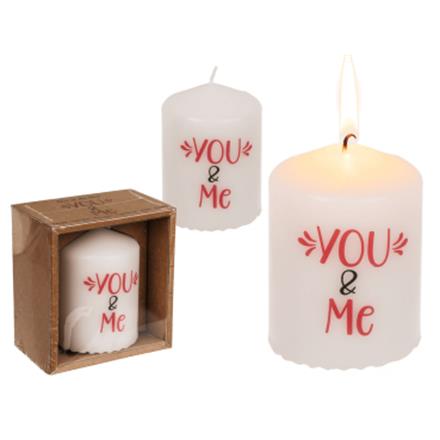 Spruchkerze You & Me