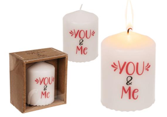 Spruchkerze You & Me