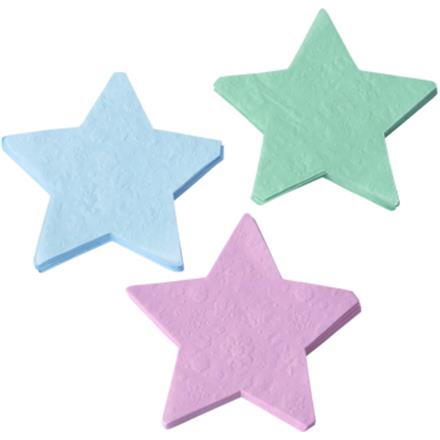 Stern gestanzt Servietten (3 sort.)