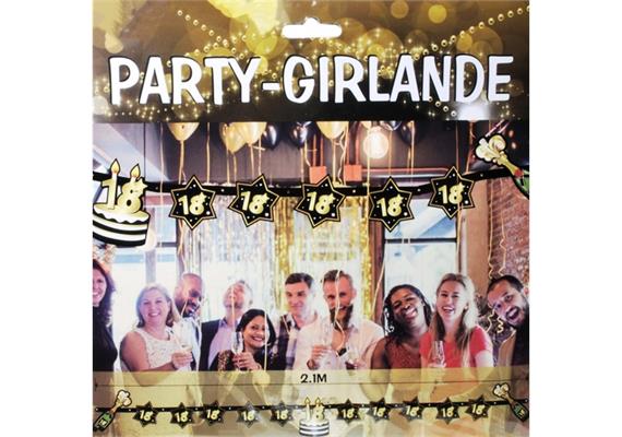 Sternwimpel Girlande 18. Geburtstag