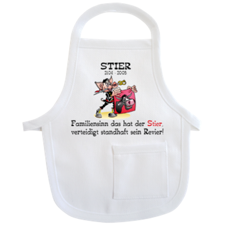 Stier Sternzeichen Mini-Schürze