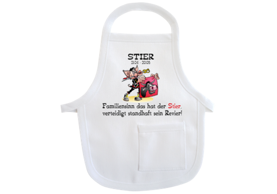 Stier Sternzeichen Mini-Schürze