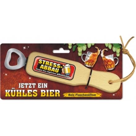 Stressabbau Holzflaschenöffner