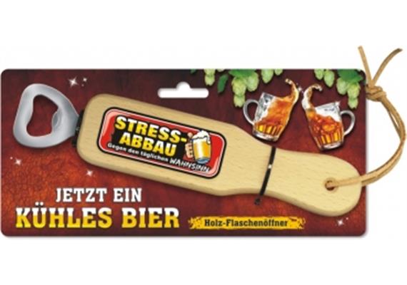 Stressabbau Holzflaschenöffner