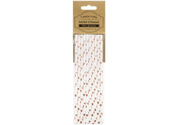 Strohhalme Herz roségold | Bild 3