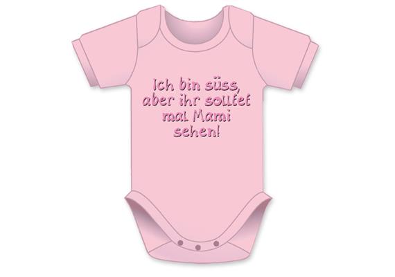 Süss Mami rosa Body - Grösse 62/68