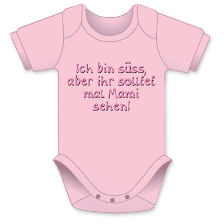 Süss Mami rosa Body