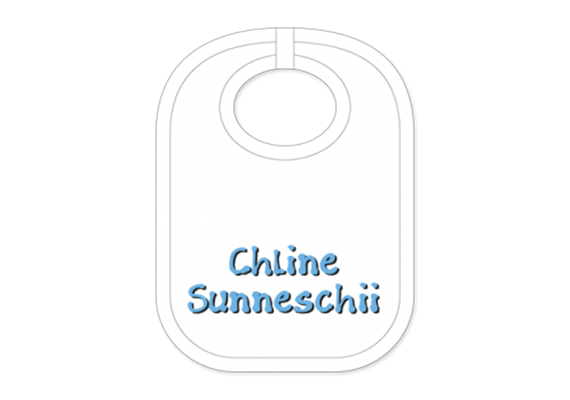 Sunneschii Babylatz - Textilfarbe hellblau | Bild 1