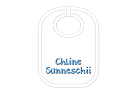 Sunneschii Babylatz - Textilfarbe hellblau