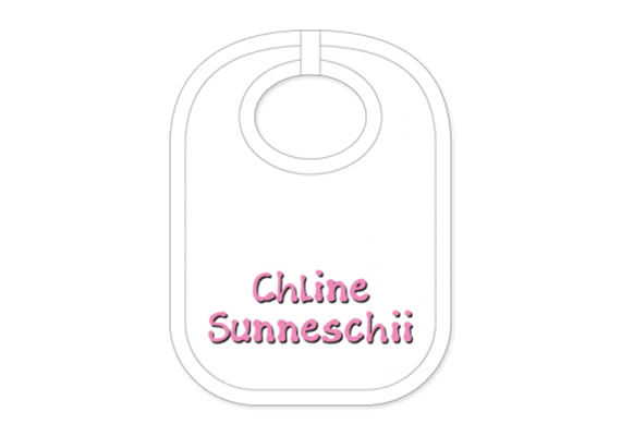 Sunneschii Babylatz - Textilfarbe rosa | Bild 1