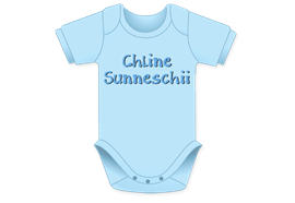 Sunneschii hellblau Body - Grösse 74/80