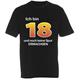 T-Shirt 18. Geburtstag Erwachsen - S