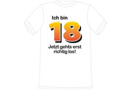 T-Shirt 18. Geburtstag Jetzt gehts los - XL