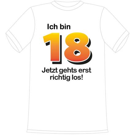 T-Shirt 18. Geburtstag Jetzt gehts los