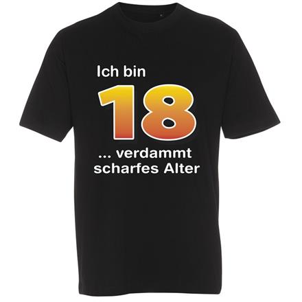 T-Shirt 18. Geburtstag scharf