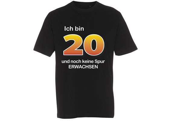 T-Shirt 20. Geburtstag Erwachsen - S