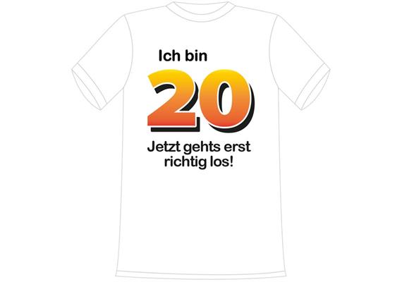T-Shirt 20. Geburtstag Jetzt gehts los - M