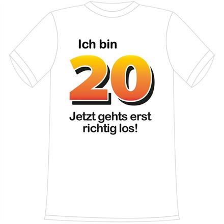 T-Shirt 20. Geburtstag Jetzt gehts los