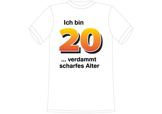 T-Shirt 20. Geburtstag scharf - XXL