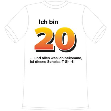 T-Shirt 20. Geburtstag Scheiss Shirt