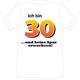 T-Shirt 30. Geburtstag Erwachsen - S