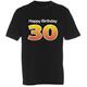 T-Shirt 30. Geburtstag Happy Birthday - L