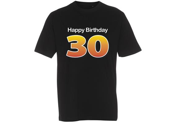 T-Shirt 30. Geburtstag Happy Birthday - L