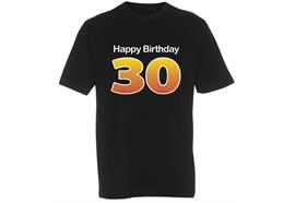 T-Shirt 30. Geburtstag Happy Birthday - M