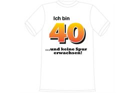 T-Shirt 40. Geburtstag Erwachsen - L