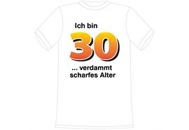 T-Shirt 40. Geburtstag scharf - S