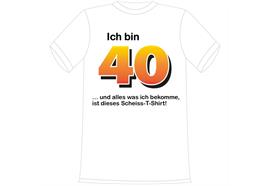 T-Shirt 40. Geburtstag Scheiss Shirt - S