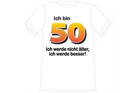 T-Shirt 50. Geburtstag älter besser - M