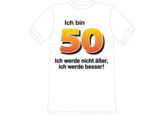 T-Shirt 50. Geburtstag älter besser - S