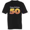 T-Shirt 50. Geburtstag Happy Birthday - S