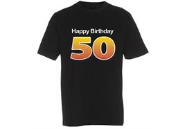 T-Shirt 50. Geburtstag Happy Birthday - XL