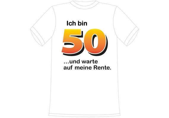 T-Shirt 50. Geburtstag Rente - S