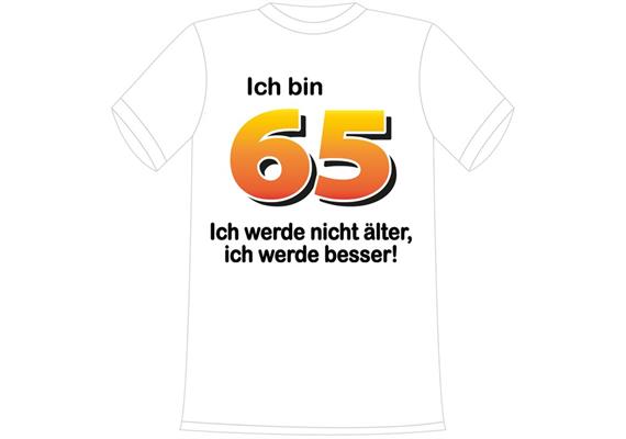 T-Shirt 65. Geburtstag älter besser - L