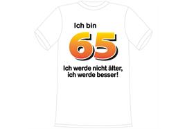 T-Shirt 65. Geburtstag älter besser - S