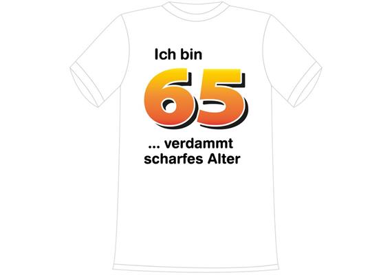 T-Shirt 65. Geburtstag scharf - XL