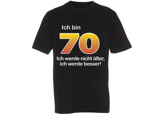 T-Shirt 70. Geburtstag älter besser - L
