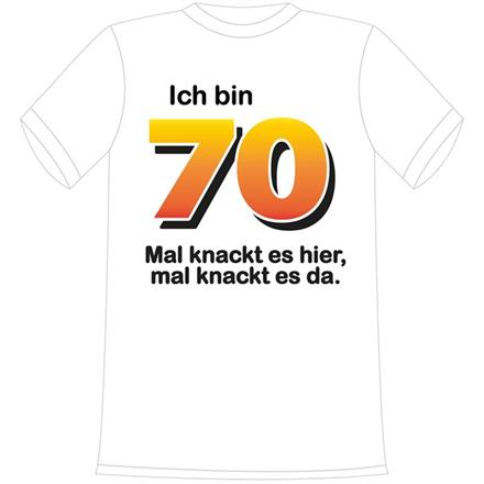 T-Shirt 70. Geburtstag knackig