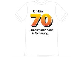 T-Shirt 70. Geburtstag Schwung - XXL
