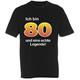 T-Shirt 80. Geburtstag Legende - M