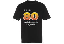 T-Shirt 80. Geburtstag Legende - S
