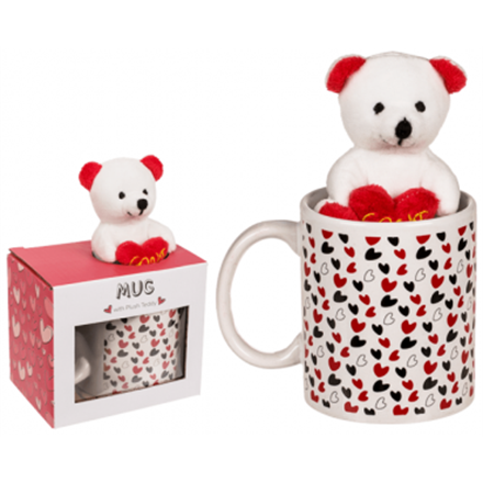 Tasse Herzchen mit Plüschbär