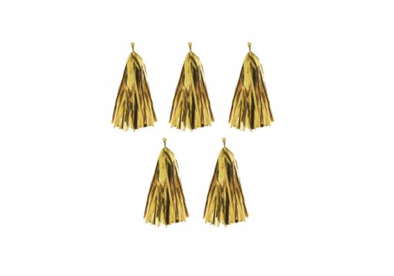 Tassel Ballondekoration gold (5 Stk) | Bild 2