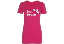 Team Braut T-Shirt pink - S