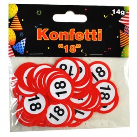 Tischkonfetti 18. Geburtstag