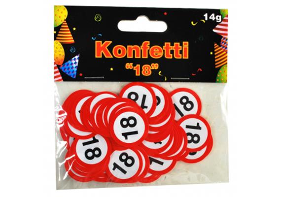 Tischkonfetti 18. Geburtstag