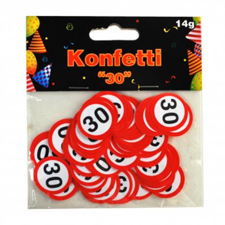 Tischkonfetti 30. Geburtstag